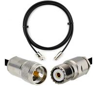 RANGEFUL 3m PL259 a SO239 Cavo coassiale UHF RG8X CB - prolunga coassiale UHF maschio a femmina 50 Ohm - per radio HAM CB, antenna, misuratore SWR, radioamatori, onde corte, RF