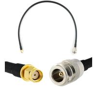 RANGEFUL 50cm RP-SMA Maschio a N Femmina Cavo Coassiale - RPSMA Cavo antenna esterno di prolunga 50 cm a bassa perdita HF-240 (equivalente a LMR 240) - per Router Wireless Antenna WiFi