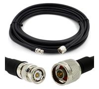RANGEFUL 50m BNC maschio a N maschio Prolunga coassiale flessibile HF400 interamente in rame da 50 Ohm (equivalente a LMR400 UF UltraFlex) - per antenna RF/radio HAM/CB/wireless