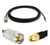 RANGEFUL 5m PL259 a SMA Maschio UHF Cavo coassiale prolunga 5 metri da esterno RG58 - Resistente alle intemperie - per HAM cavo antenna CB radio analizzatore misuratore SWR VHF rosmetro
