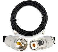 RANGEFUL 5m PL259 a SO239 Cavo coassiale CB UHF RG213 - UHF Maschio a Femmina 50 Ohm - per HAM, Radio CB, Antenna, Misuratore SWR, Radioamatore, RF a onde corte