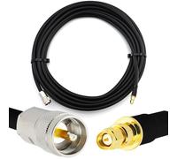 RANGEFUL 5m SMA maschio a PL259 UHF Cavo coassiale impermeabile IP67 HF-400 flessibile 50 Ohm (equivalente LMR400 UF UltraFlex) - per antenna radio HAM CB SWR Meter Amateur Short Wave RF