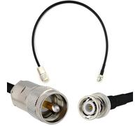 RANGEFUL BNC Maschio a PL259 50cm cavo coassiale - HF-240 (equivalente a LMR 240) prolunga a bassissima perdita - per HAM cavo antenna CB radio analizzatore misuratore SWR VHF UHF marino rosmetro