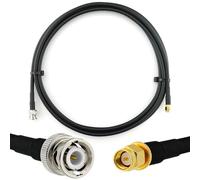 RANGEFUL BNC Maschio a SMA Maschio 2m cavo coassiale - HF-240 (equivalente a LMR 240) prolunga a bassissima perdita - per HAM cavo antenna CB radio analizzatore misuratore SWR VHF UHF marino rosmetro