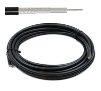 RANGEFUL RG214 35m cavo coassiale - 50 Ohm cavo antenna per SMA BNC TNC PL259 UHF N maschio - RG214U cavo in rame placcato argento 10.8 mm - CB funk HAM radio router 4G 5G - Made in Italy