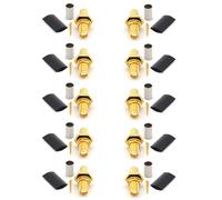 RANGEFUL RP-SMA Femmina connettore a crimpare tipo per cavo coassiale LMR240 LMR-240 RG59U RG8X RG-8X placcato oro (confezione da 10)