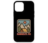 Rangeley Maine Northeast Mountains Outdoors Logo Custodia per iPhone 12 mini