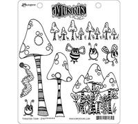 Ranger Dylusions Cling Stamp Toadstool Town