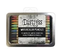 Ranger – Matite acquerellabili Tim Holtz Distress – Kit da 2 (12 pezzi)