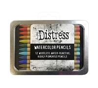 Ranger Matite per acquerelli Tim Holtz Distress, confezione da 12