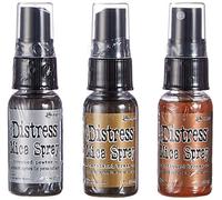 Ranger THoltz Distress Mica Spray Set 3pc 1 oz, Legno, Rame, Peltro, Bronzo, 29.6 ml (Confezione da 1), 87 unità