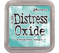 Ranger Tim Holtz Distress Oxide Ink Pad Evergreen Bough, Materiale Sintetico, Verde, 7.5 x 7.5 x 1.9 cm
