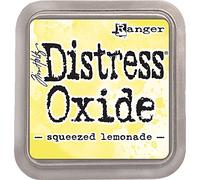 Ranger Tim Holtz Distress Oxide Ink Pad Squeezed Lemonade, Materiale Sintetico, Yellow, 7.5 x 7.5 x 1.9 cm