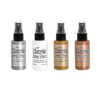 Ranger Tim Holtz Distress Spray Stains Metallics and White Four Items