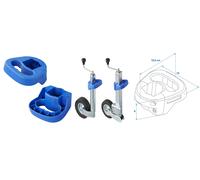 Rangiergriff per 60 MM Rotelle Rotondo E Angolare Presa Della Mano Rangierhilfe