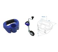 Rangiergriff per Supporto Ruota 48mm Rotondo Presa Della Mano Rangierhilfe