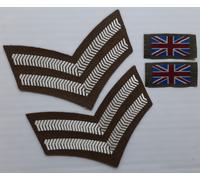 Rango Galloni Fad Militare Inglese Insignia 2 Barrette Caporale UK Bandiere 1