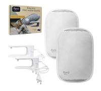 RANJI 2 x Borsa dell'acqua calda elettrica, tessuto morbido e confortevole, protezione da surriscaldamento, calore a lunga durata, allevia dolori muscolari, pancia, mani e piedi