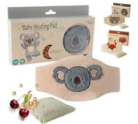 RANJI - Cuscino Coliche Neonato a Cintura con Noccioli di Ciliegia - Cuscino Termico Microonde per Coliche Neonato, Cotone Bio GOTS & Tessuti OEKO-TEX, Scalda Pancia Regolabile (Koala)