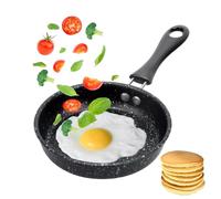 RANJIMA Mini Padella da 14 cm - Antiaderente, Portatile, a Induzione per Uova, Pancetta, Prosciutto, Bistecche