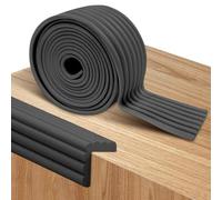 RANJIMA Paraspigoli Bambini Angolari di Schiuma, Bordatura Autoadesiva per Mobili Forma di W, 500cmx80mmx8mm Universale Protezioni delle Pareti,Mobili,Super-soft Proofing e la Sicurezza per il Bambino