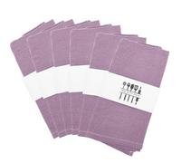 RANJIMA Tovaglioli di stoffa in lino, per cena, in cotone, set da 6 tovaglioli, in lino, lavabili, per la festa del papà, festa della mamma, feste, matrimoni (viola chiaro)