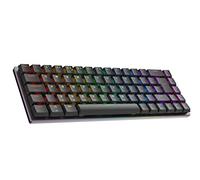 Ranked G65 Guardian 65% | Low Profile | Telaio in Alluminio | Hot Swap | 69 Tasti RGB | Cavo USB | Per Mac, PC Windows | QWERTY ISO UK (Nero, Gateron Low Profile Blue)