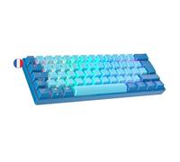 Ranked N60 Nova Tastiera da Gioco Meccanica Mini 60% | Hotwap Gaming Keyboard | 62 Tasti Retroilluminati LED RGB | Cavo USB | Per Mac, PC Windows | AZERTY Layout francese (Blu, Gateron Pro Brown)