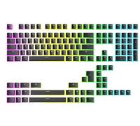 Ranked Pudding v2 Tasti PBT | 145 Layout ANSI US e ISO traslucido a Double Shot | Profilo OEM per Tastiera da Gioco Meccanica RGB (Nero)
