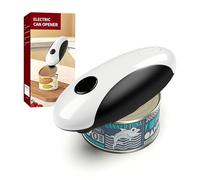 Rankomu Apriscatole elettrico automatico, portatile, ricaricabile, con magnete per tutte le lattine, ricarica di tipo C, senza fili, per casa e campeggio (16 x 6,5 x 5,5 cm)