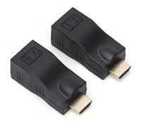 Rankomu Convertitore di Rete da HDMI a RJ45 Ethernet, 30 m su Cat 5e/6 Ethernet LAN RJ45 Convertitore HDMI Ripetitore Supporto 3D 4K per PS3 HDTV HDPC STB