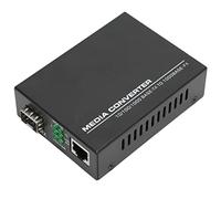 Rankomu Convertitore multimediale Fiberto Ethernet Gigabit SFP a RJ45, 10/100/1000Base TX a 1000Base FX, convertitore multimodale da fibra a Ethernet, design compatto, ideale per l'espansione della