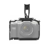 Rankomu Gabbia per fotocamera con manico superiore, gabbia video in lega di alluminio con doppio supporto a slitta fredda, filettatura da 1/4" e 3/8", compatibile con A7CII A7C2 A7CR A7CM2