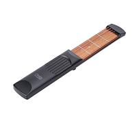 Rankomu Hobbies - Chitarra portatile tascabile, strumento per esercitarsi a 6 corde e 4 tasti, per principianti, chitarra acustica compatta per musica e hobby, ideale per viaggi e pratica