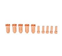 Rankomu Kit di 10 elettrodi per ugelli, ugelli in rame da 1,5 mm, materiali di consumo per taglierina al plasma per serie PT100, include ugelli per elettrodi e ugelli per torcia