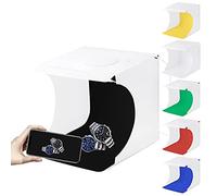 Rankomu Mini Lightbox a doppia luce, 40 pezzi, tenda softbox per fotografia a LED, portatile, USB, per studio fotografico con sfondo, illuminazione pieghevole