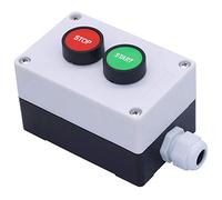 Rankomu Momentaner Interruttore a pulsante Start/Stop Rosso Verde Lampada di segnalazione NO NC AC 660 V 10 A Interruttore a pulsante Station HB2 Starter Box per controllo industriale