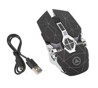 Rankomu Mouse wireless per computer portatile, ricaricabile, ergonomico, con rotella flessibile, colore nero opaco, ideale per computer portatili e computer