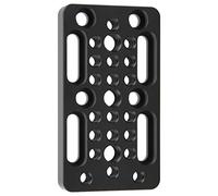 Rankomu Piastra per formaggi per fotocamera, piastra di montaggio facile con foro per vite da 1/4 "e 3/8" per maniglia superiore della gabbia della fotocamera, in alluminio, design leggero