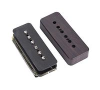 Rankomu Pickup per chitarra, 2 pezzi, per collo, ponte, saponetta, pickup Alnico V, magnete per chitarra, colore palissandro, pickup per chitarra elettrica