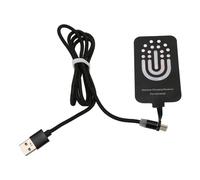 Rankomu Ricevitore di ricarica Wirel Ricevitore di ricarica wireless sottile, aspirazione magnetica di tipo C, patch di ricarica wireless a doppio scopo, compatibile con ricarica rapida, design