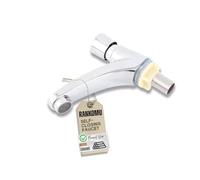 Rankomu Rubinetto Lavabo a Pulsante Temporizzato - Miscelatore Bagno con Chiusura Automatica 4-6s, Rubinetti in Ottone Cromato G1/2 per Casa e Hotel