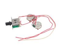 Rankomu Set di cavi per chitarra elettrica, kit precablato per chitarra elettrica, interruttore a levetta a 3 vie, potenziometro 250K, jack di uscita, set completo di cavi per chitarre elettriche