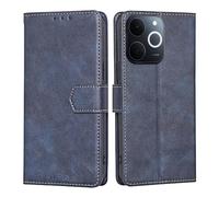 RankOne Cover per Realme Note 70T (6.74" Inches), Custodia Flip Pelle Portafoglio, Magnetica Libro Bumper Cover Case - Blu