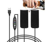 Ranley Manopole Riscaldate | Fascia da 3 Temperature 5V - Cuscinetti Riscaldate Per Manubri Antiscivolo - Per Uomini E Donne Strada Quotidiano Turismo Ciclismo Outdoor Pendolari Giri Notturni