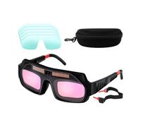 Ranley Occhiali da saldatura | Occhiali oscuranti automatici | Protezione per il viso ventilata regolabile resistente ai raggi UV per costruzione in metallo rettifica taglio metallo