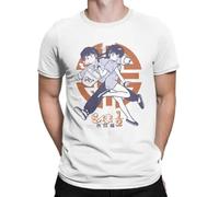 Ranma 1 2 T Shirts Men 100% Cotton Vintage T-Shirt Crew Neck Anime Manga Tees Short Sleeve Clothing White L