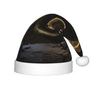 rannsut Cappelli di Babbo Natale di comfort del cappello di Natale della stampa della cripta per il partito del costume di Natale ed evento di festa