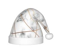 rannsut Cappelli di Babbo Natale di comfort del cappello di Natale della stampa di struttura di marmorizzazione per il partito del costume di Natale ed