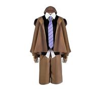 Ranpo Edogawa - Costume da cosplay con giacca a vento, set completo per cani e cosplay, uniforme per Halloween Party (Ranpo Edogawa, S)